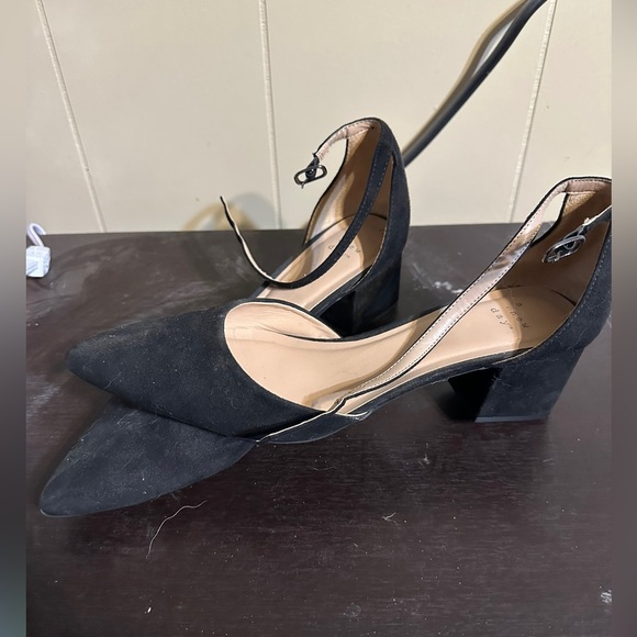 A New Day black suede heels Size 10 - Picture 1 of 1